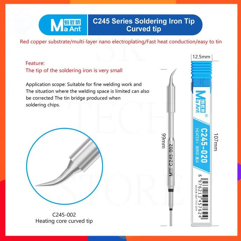 Electronics Repair Shop - Rapid Heating C245 Soldering Tips 1-second