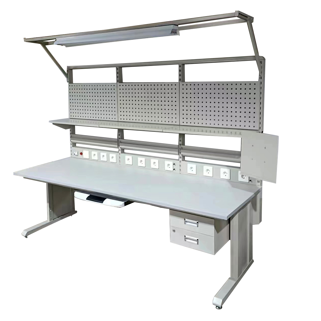 Electronics Repair Workbench - 2m Height Adjustable ESD Workbench for