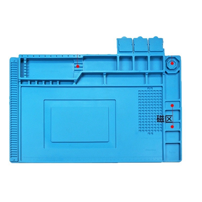 Electronics Repair Workbench - Magnetic Silicone Repair Mat for Electronics,