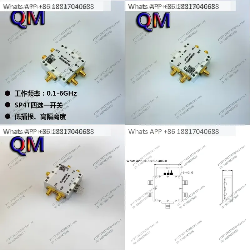 Qm Electronics & Repair Services - 1PC for QM-SW-4ST 0.1-6 GHz SP4T