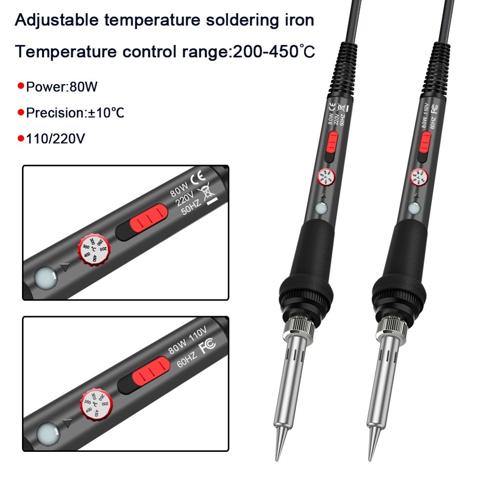 Electronics Repair Shop - 80W Soldering Iron Kit With Swappable