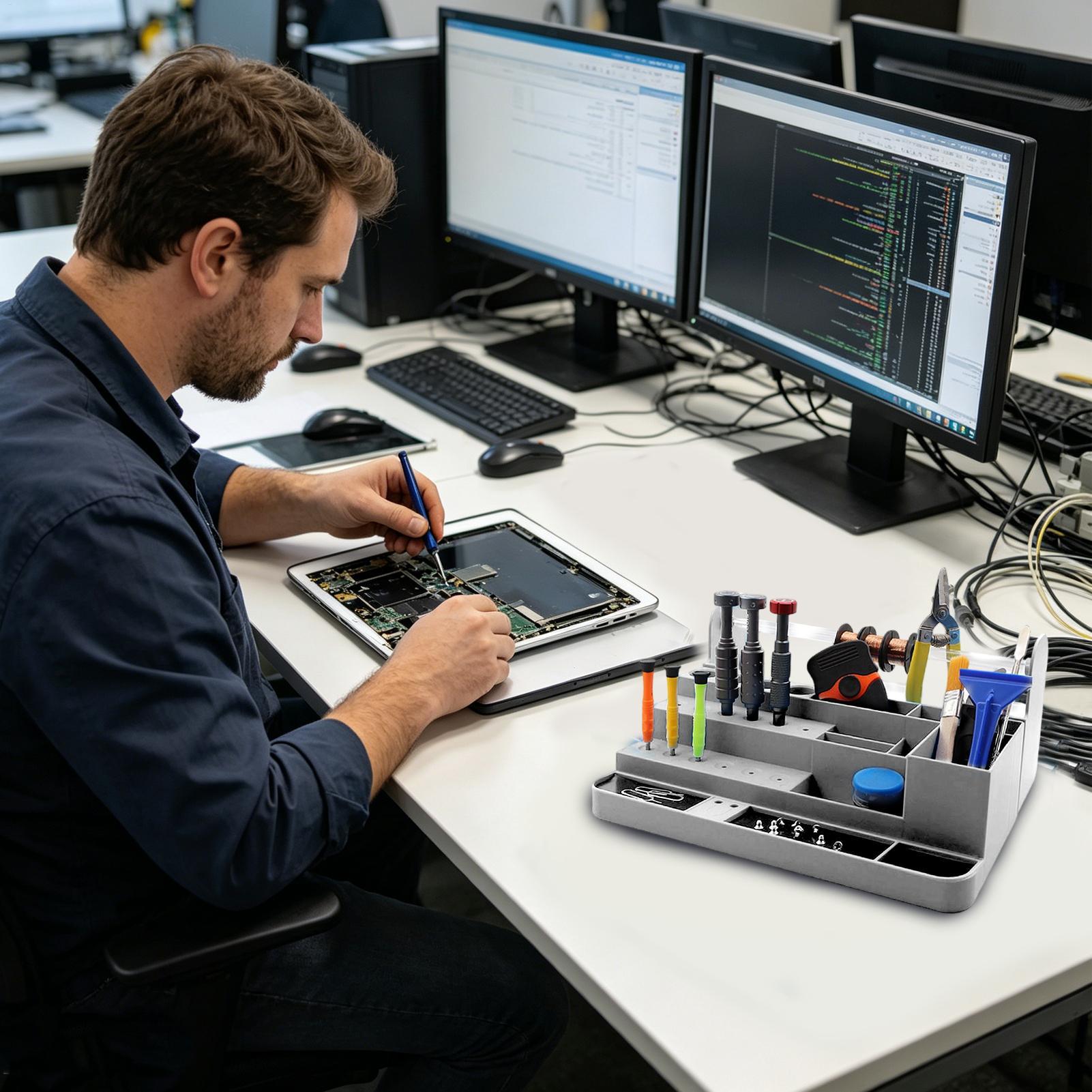 Heavy-Duty Desktop Storage Ele - Electronics Repair Shop review and price