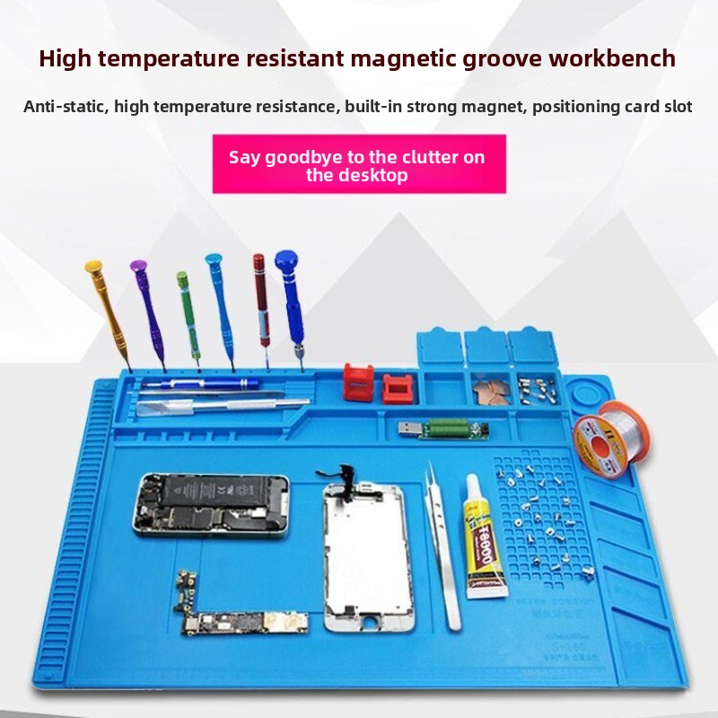 Magnetic Silicone Repair Mat f - Electronics Repair Workbench review and price
