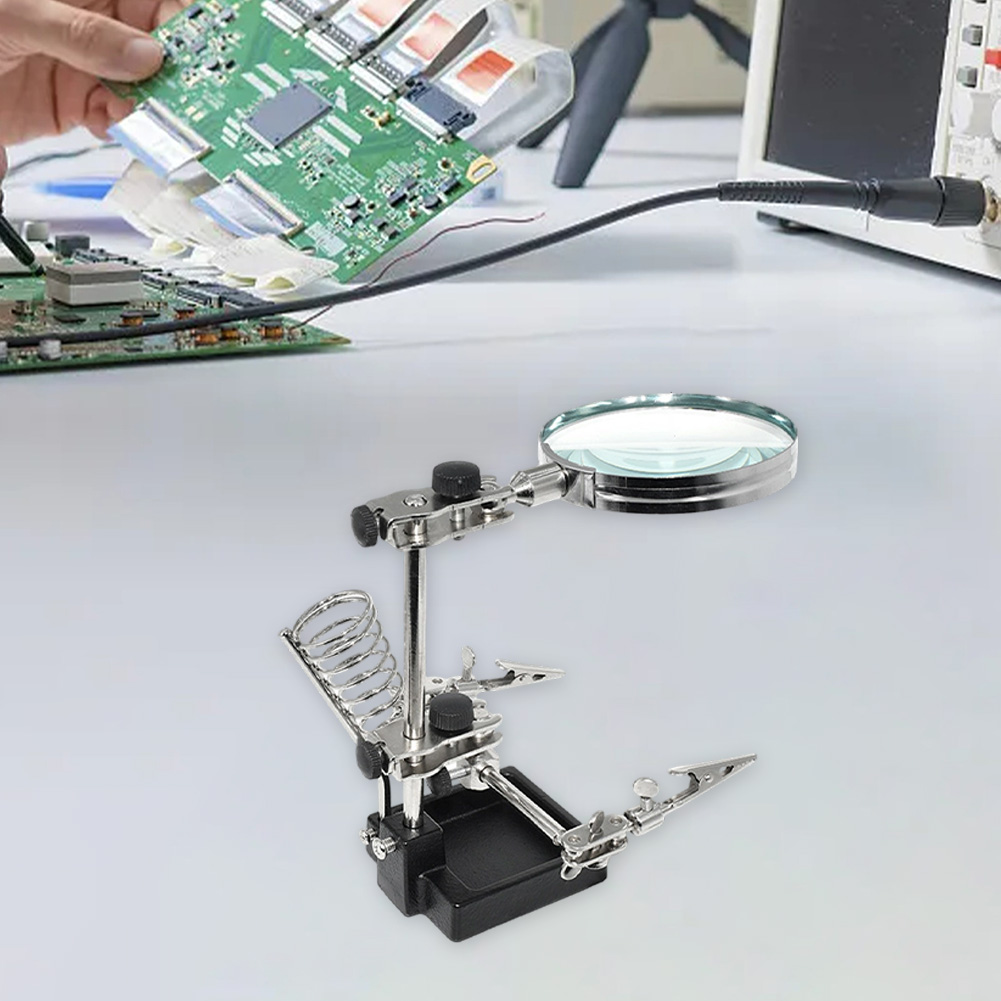 3X Magnifying Glass with Third - Electronics Repair Workbench review and price