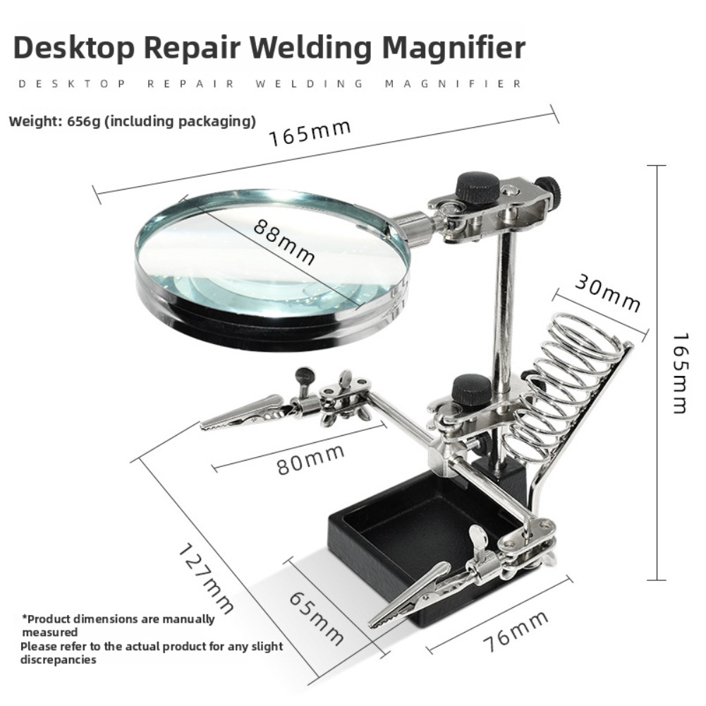 3X Magnifying Glass with Third - Electronics Repair Workbench review and price