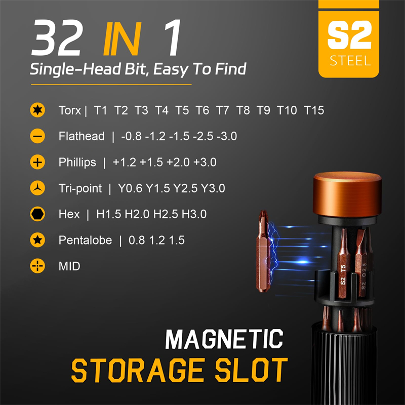 32 in 1 S2 Steel Magnetic Scre - Electronics Repair Game review and price